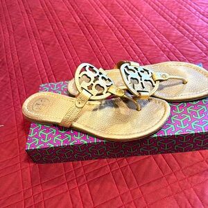 Tory Burch Gold Women's Sandals Size 7